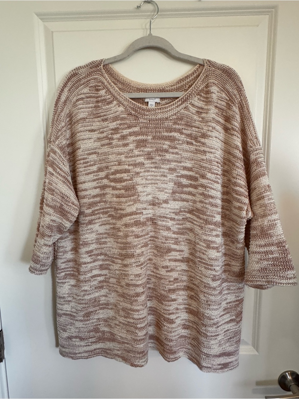 Pure Jill Cotton Blend Neutral Slouchy Drop Shoulder Sweater XL
